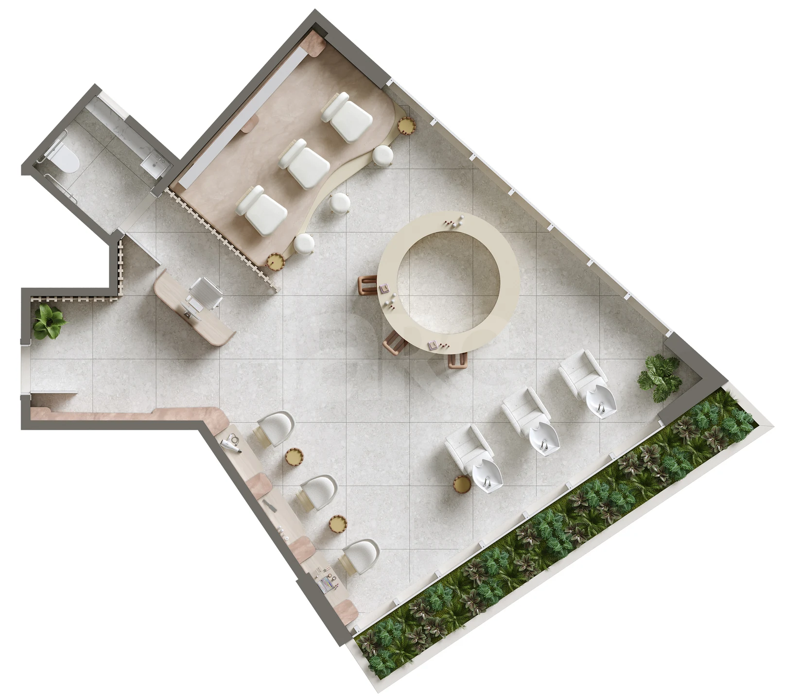 Planta — Sala com Área Ext. 150,88 m²