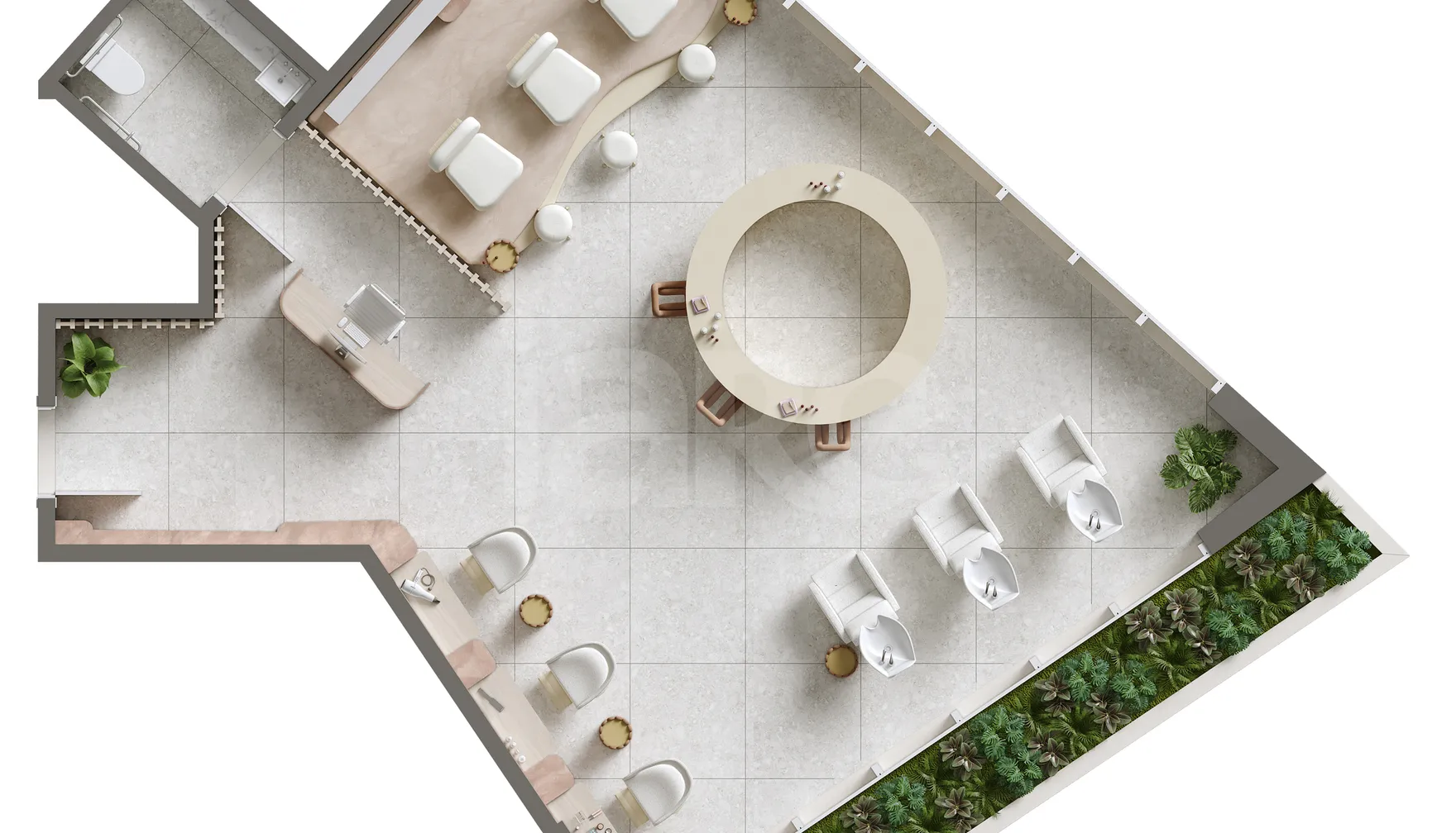 Planta — Sala com Área Ext. 150,88 m²