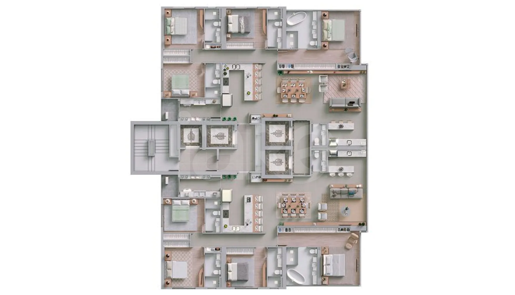 Planta — Apartamento 185,68 m²