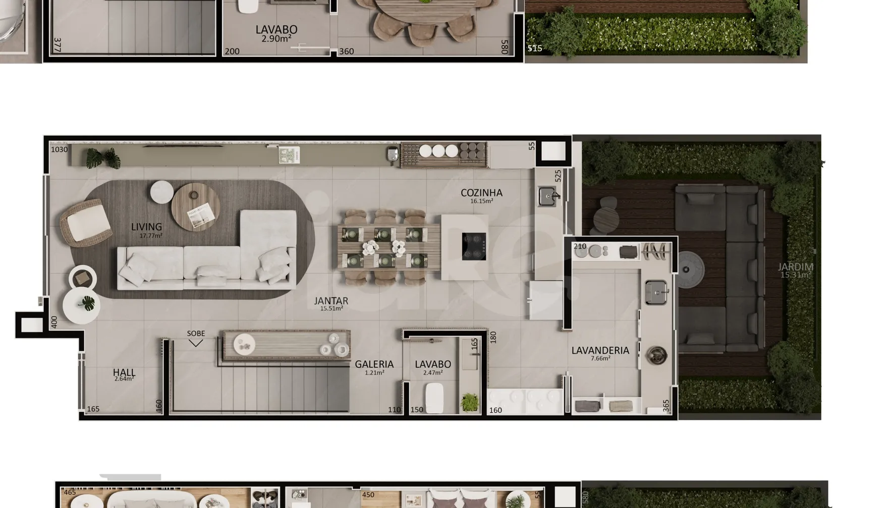 Planta — Casa em Condomínio 238,83 m²