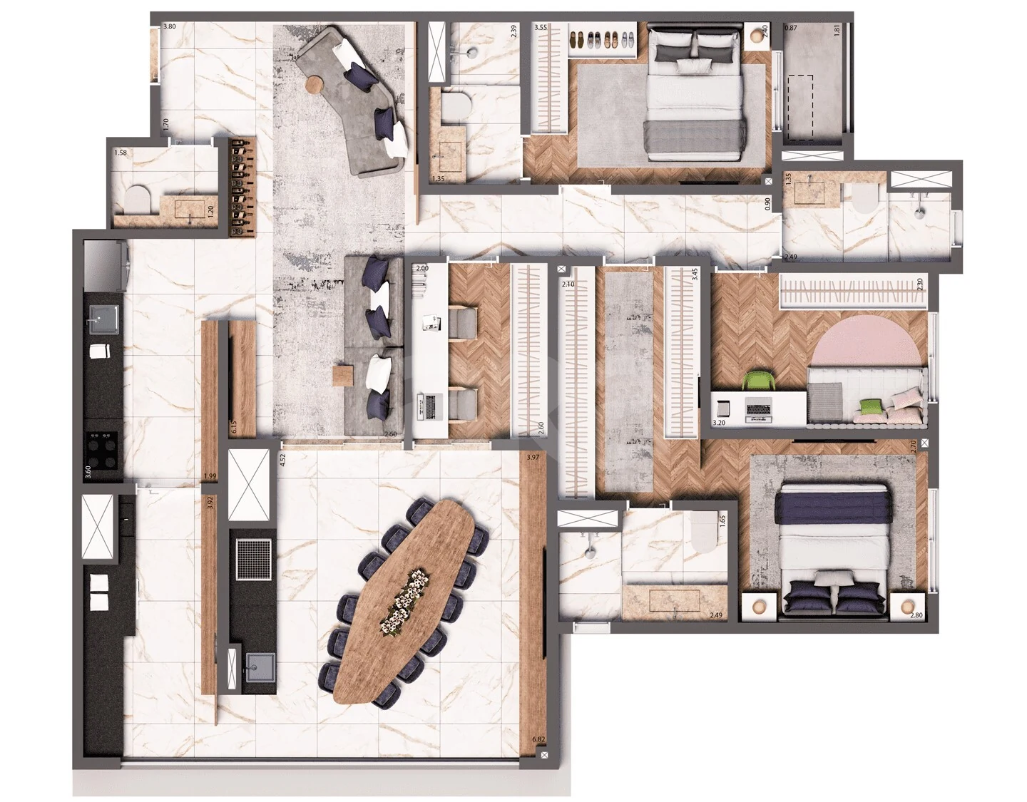 Planta — Garden 142,48 m²
