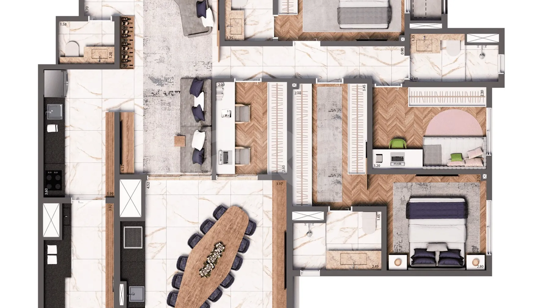 Planta — Garden 142,48 m²