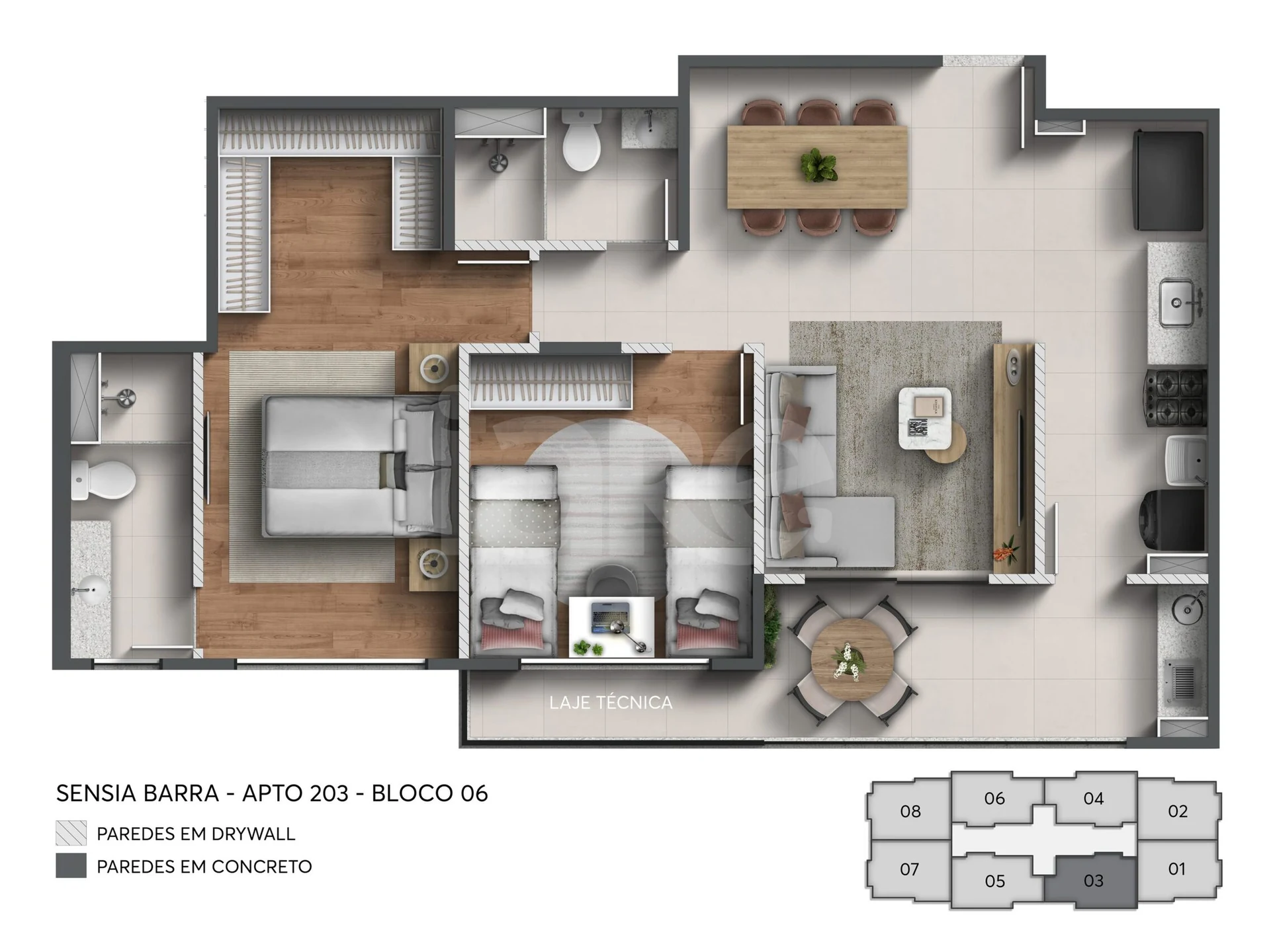 Planta — Garden 66,05 m²