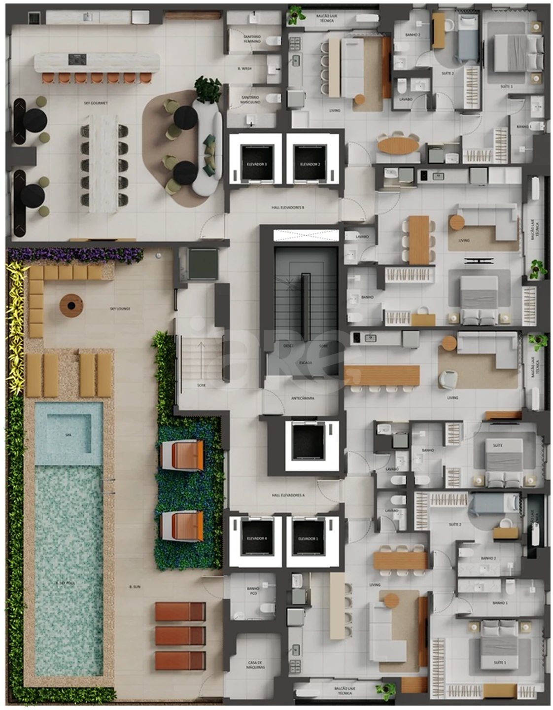 Planta — Pavimento 28