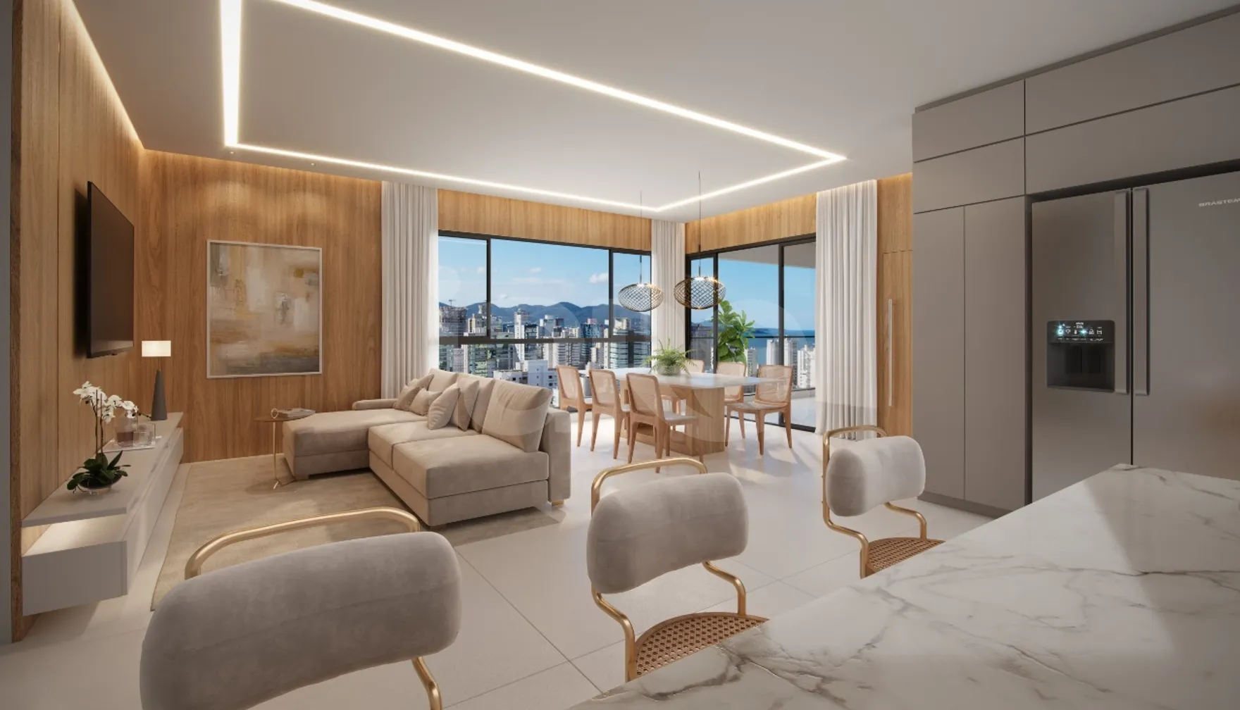 Petit Trianon - Apartamento com 130 m², em Meia Praia — foto 3