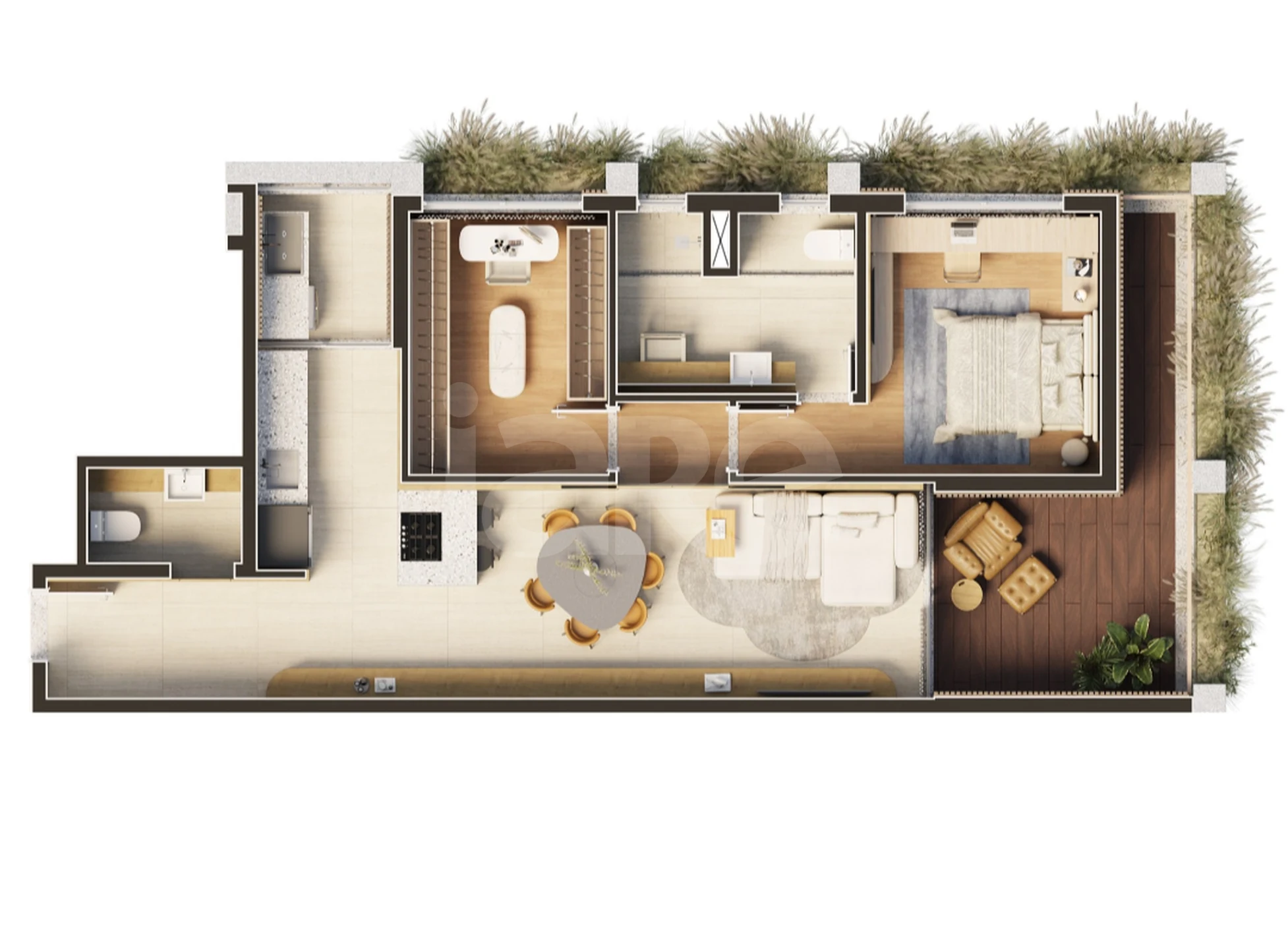Planta — Apartamento 86,09 m²