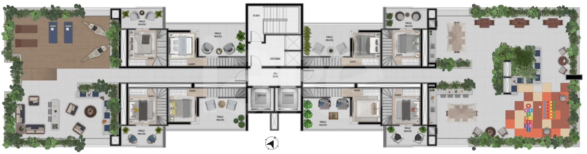 Planta — Pavimento rooftop