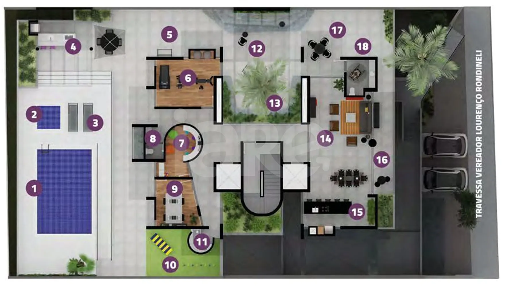 Planta — Pavimento lazer