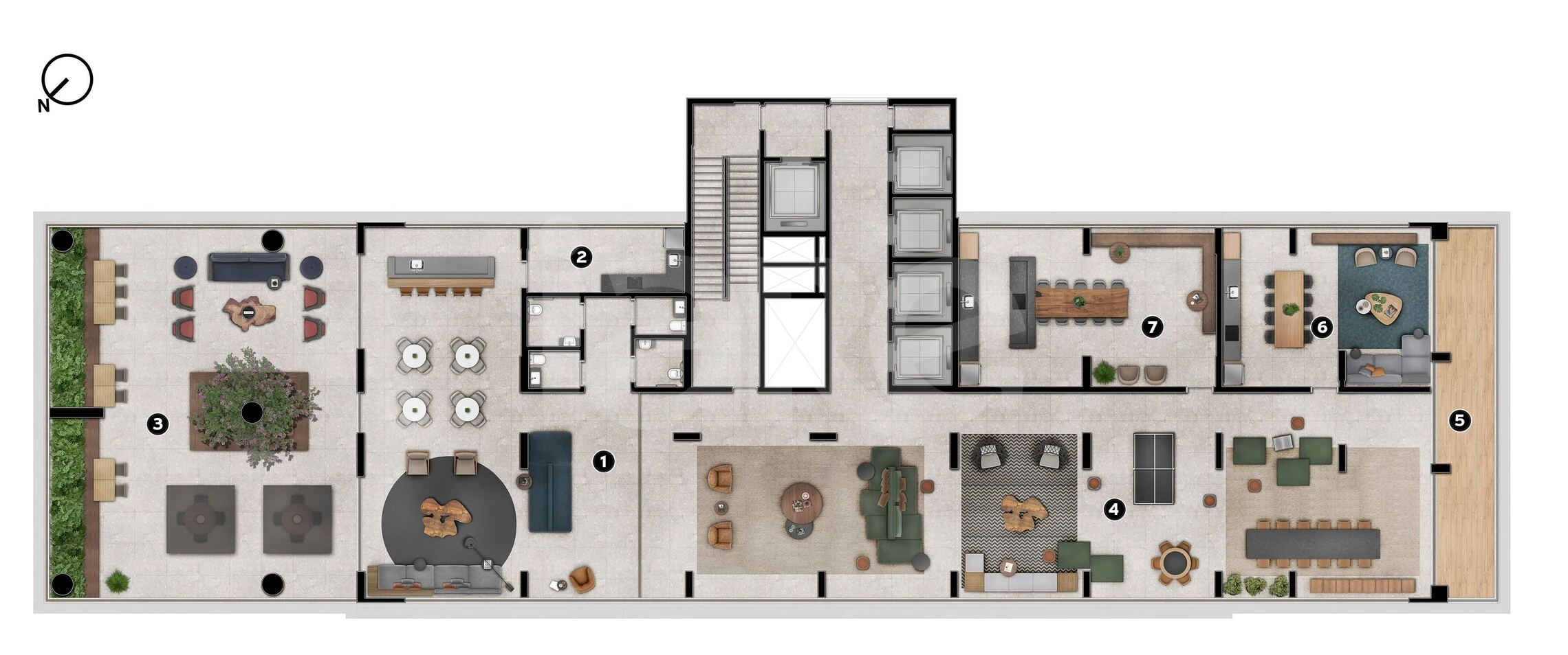 Planta — Pavimento lazer 1