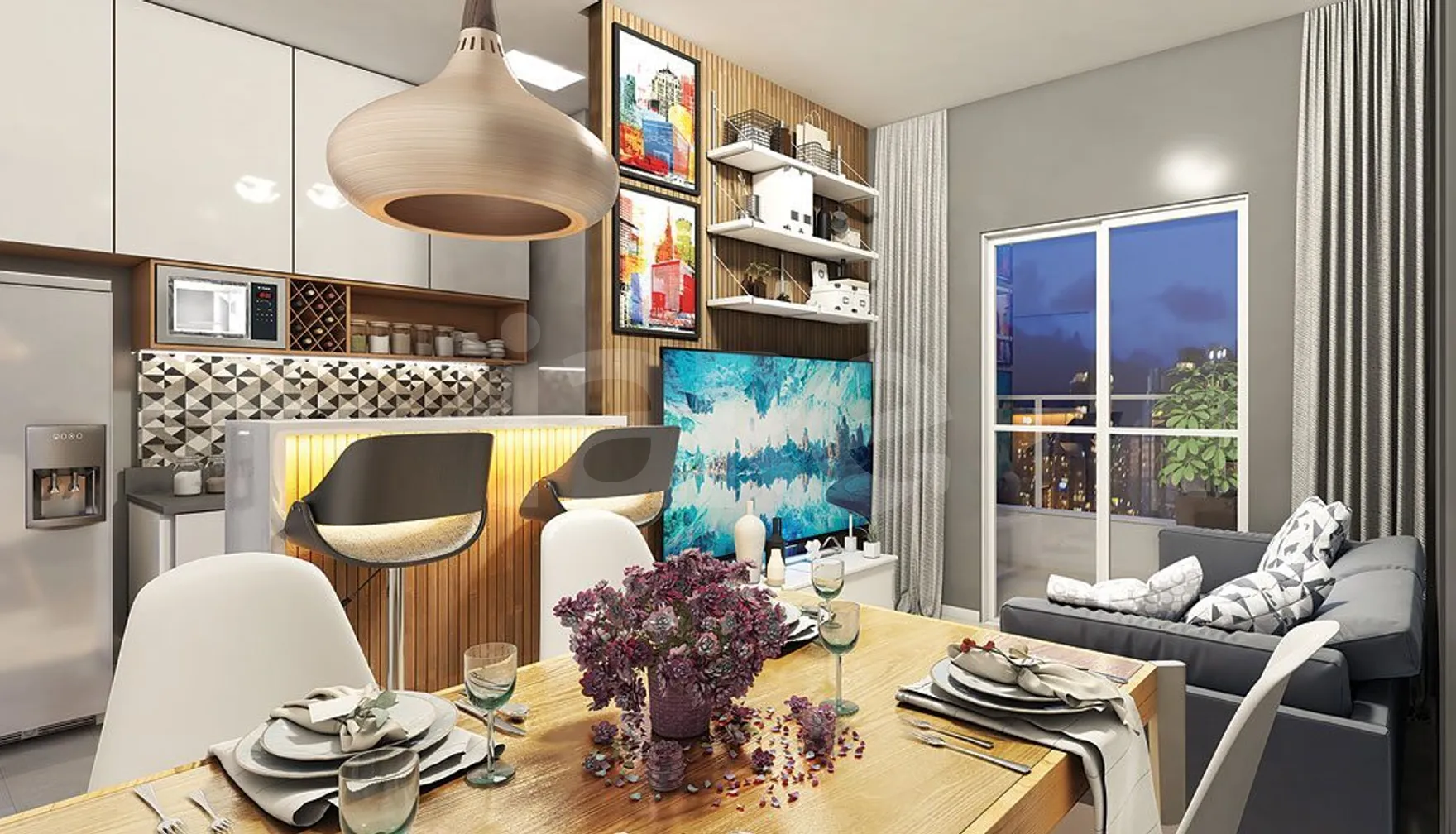 Torino Morumbi - Apartamento com 55,6 m², em Morumbi — foto 2