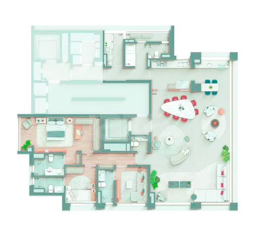 Planta — Apartamento 178,97 m²