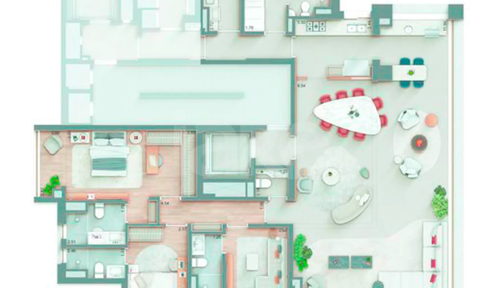 Planta — Apartamento 178,97 m²