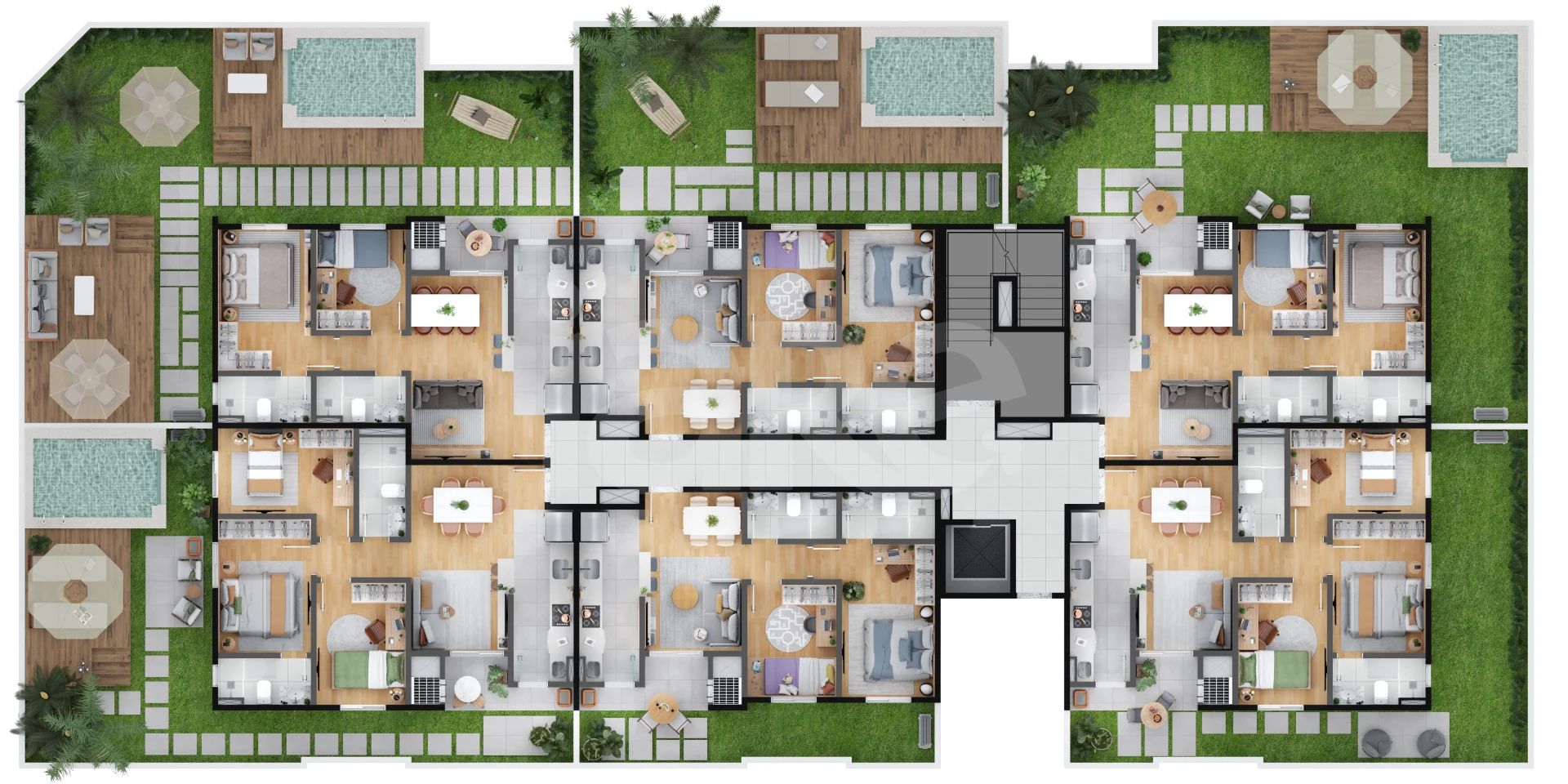 Planta — Pavimento terreo a