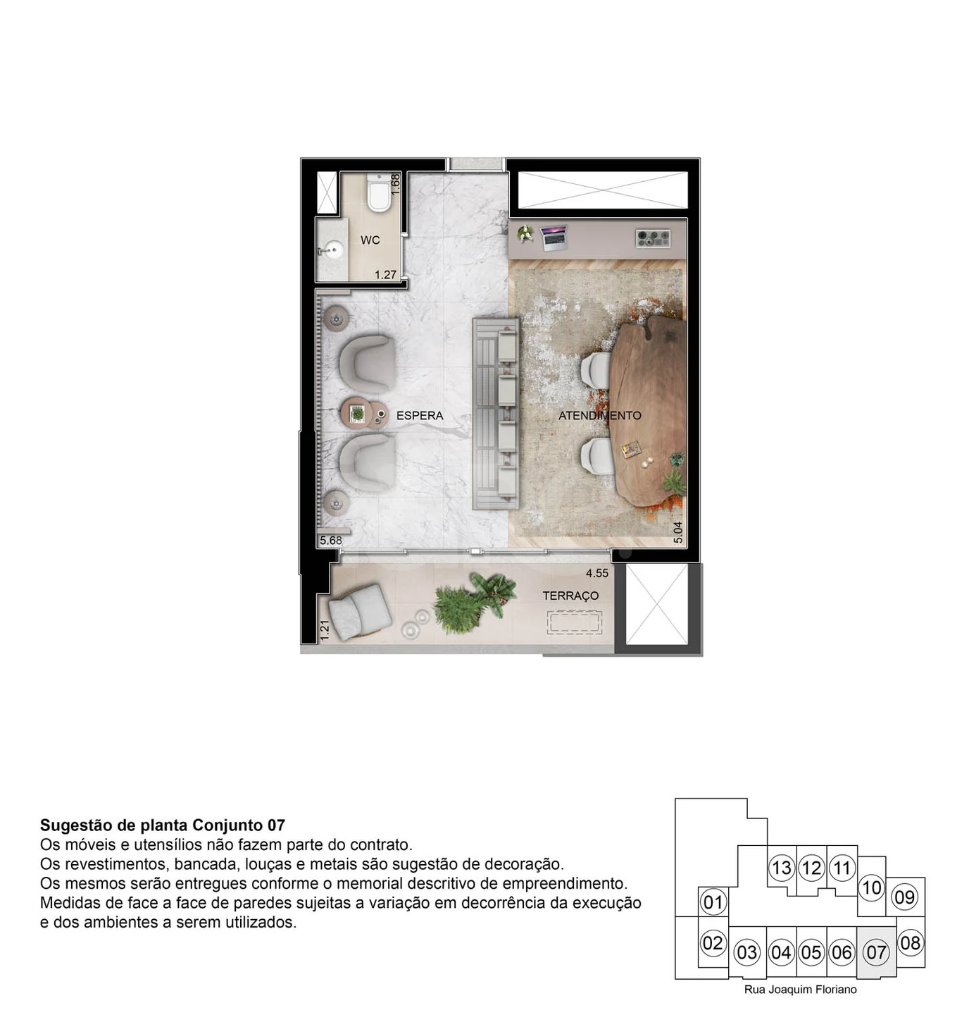 Planta — Sala 41,5 m²