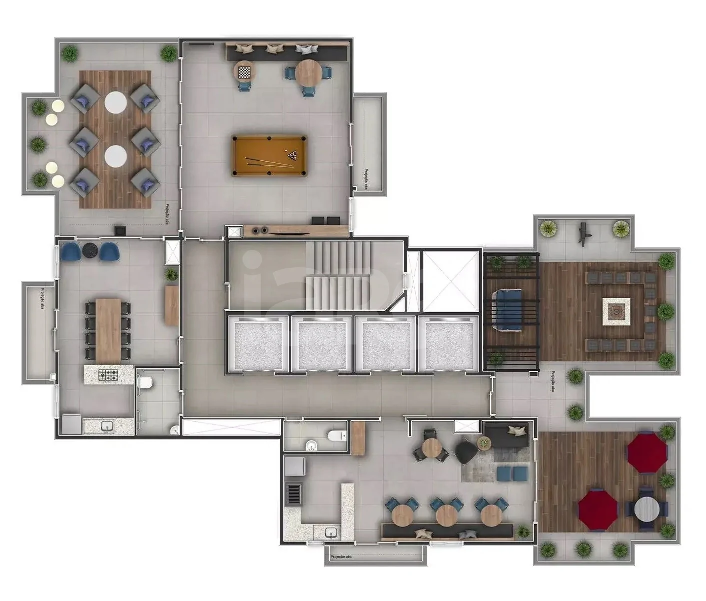 Planta — Pavimento rooftop