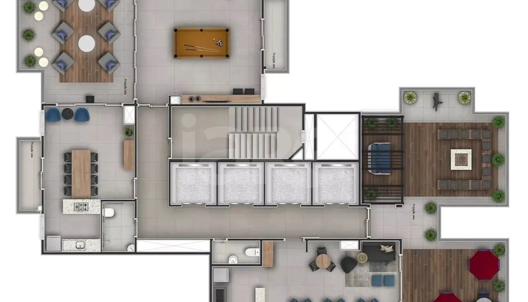 Planta — Pavimento rooftop