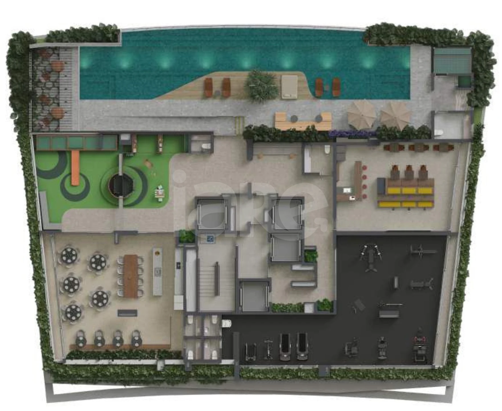 Planta — Pavimento lazer