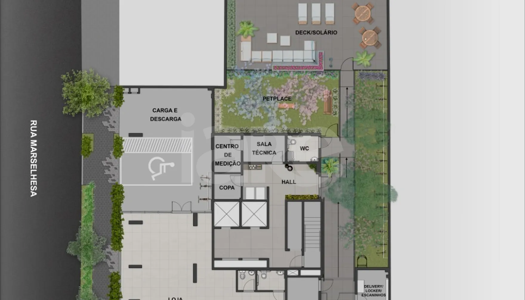 Planta — Pavimento térreo 2