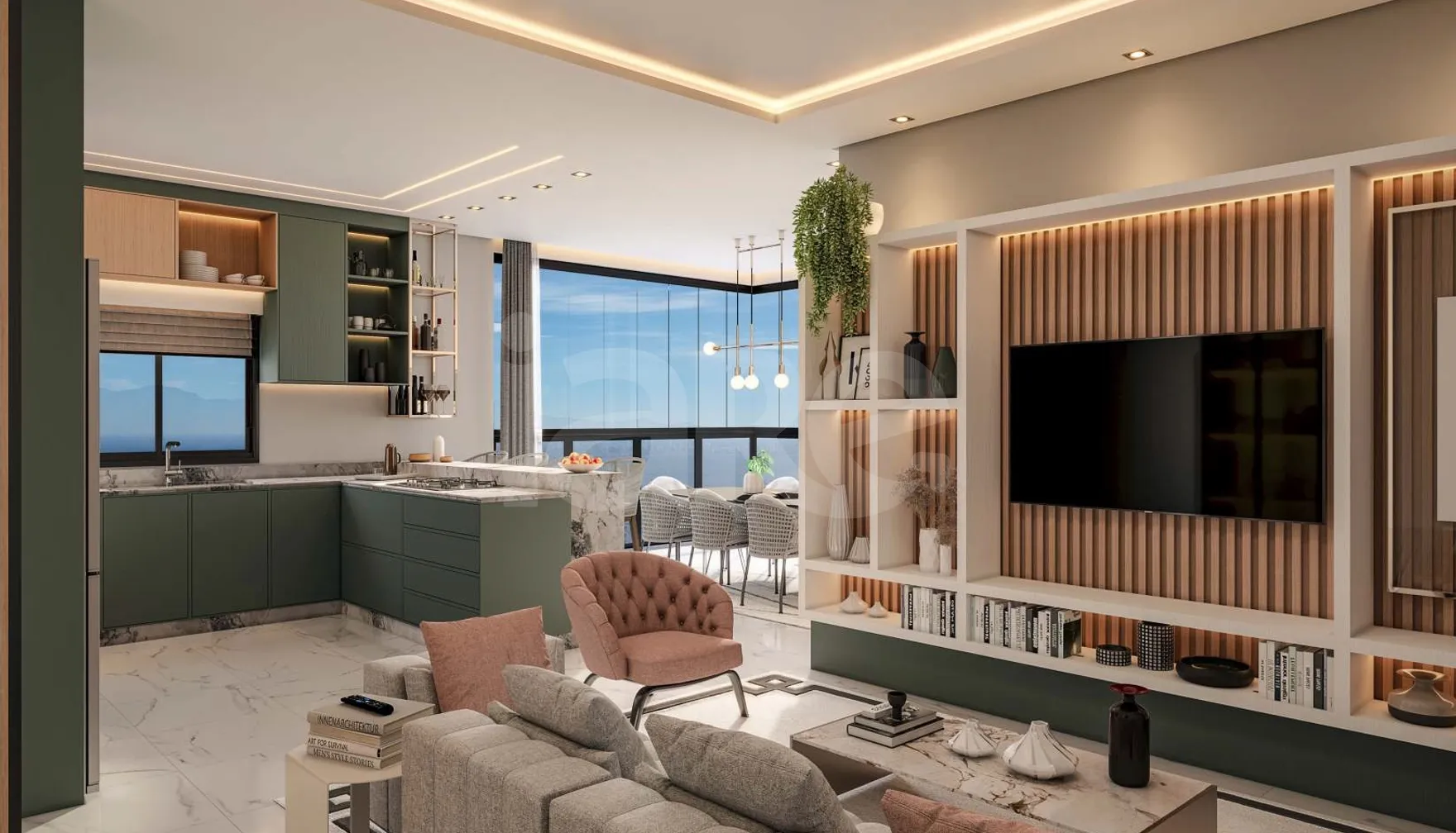Mount Hérmon Home Club - Apartamento com 85,65 m², em Balneário Perequê — foto 3