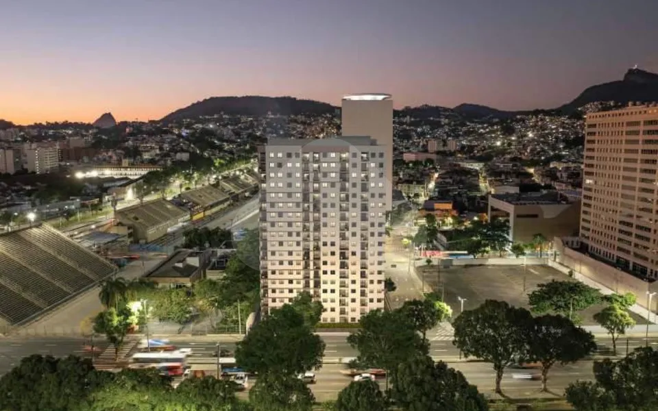 Saudosa Praça Onze Residencial - Apartamento com 31,4 m², em Centro — foto 2