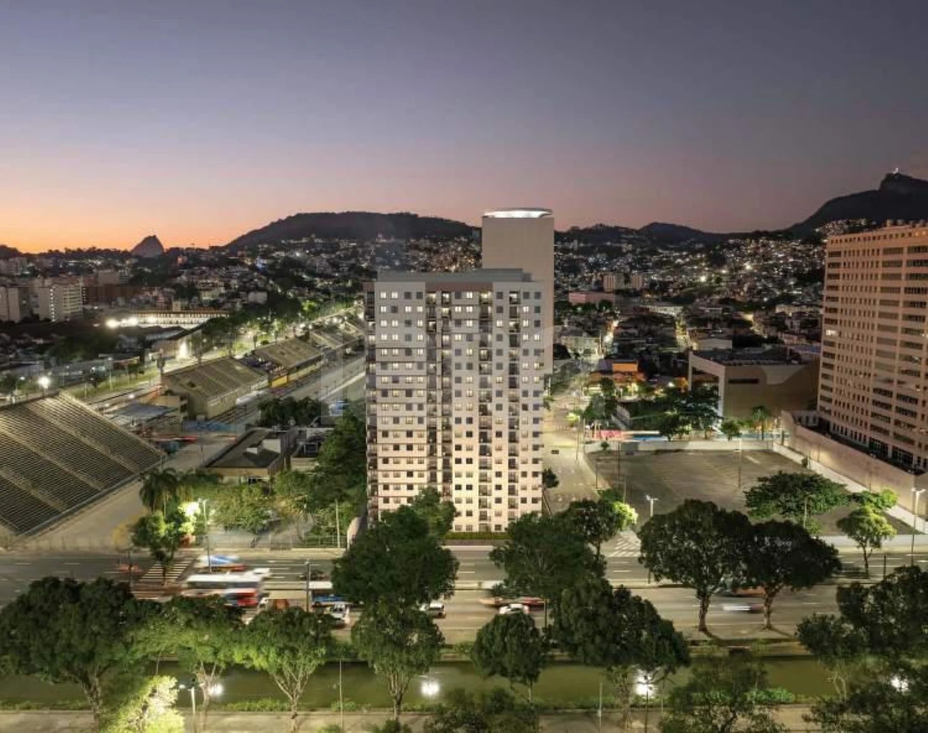 Saudosa Praça Onze Residencial - Apartamento com 31,4 m², em Centro — foto 2