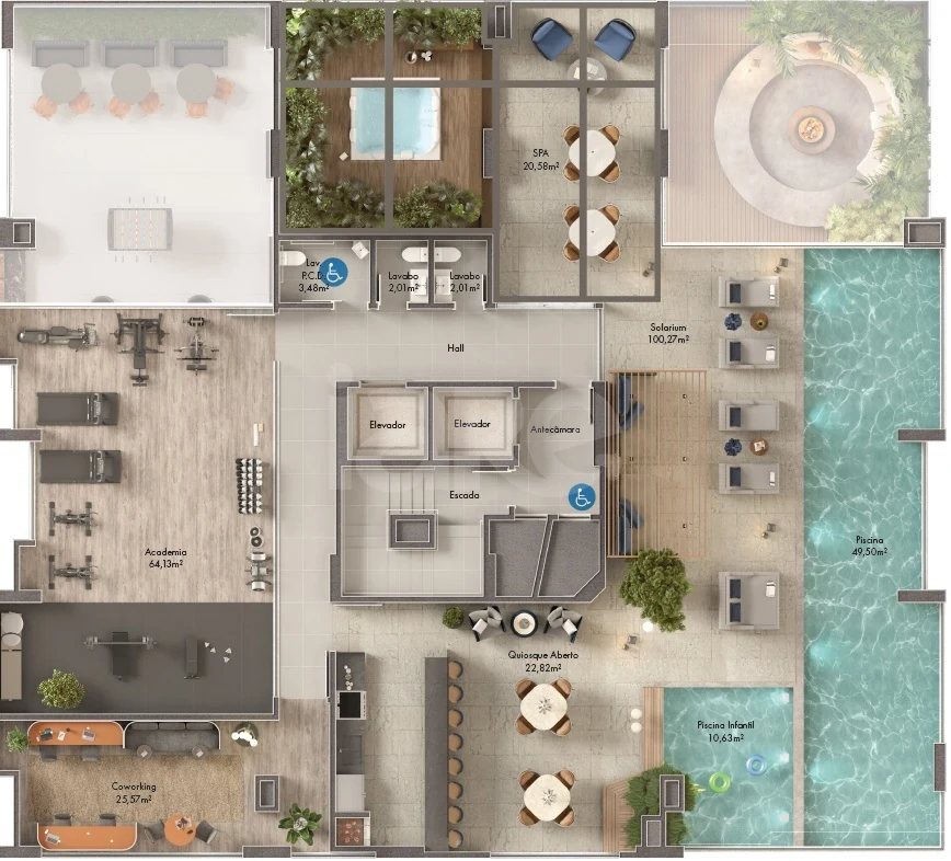 Planta — Pavimento terraço