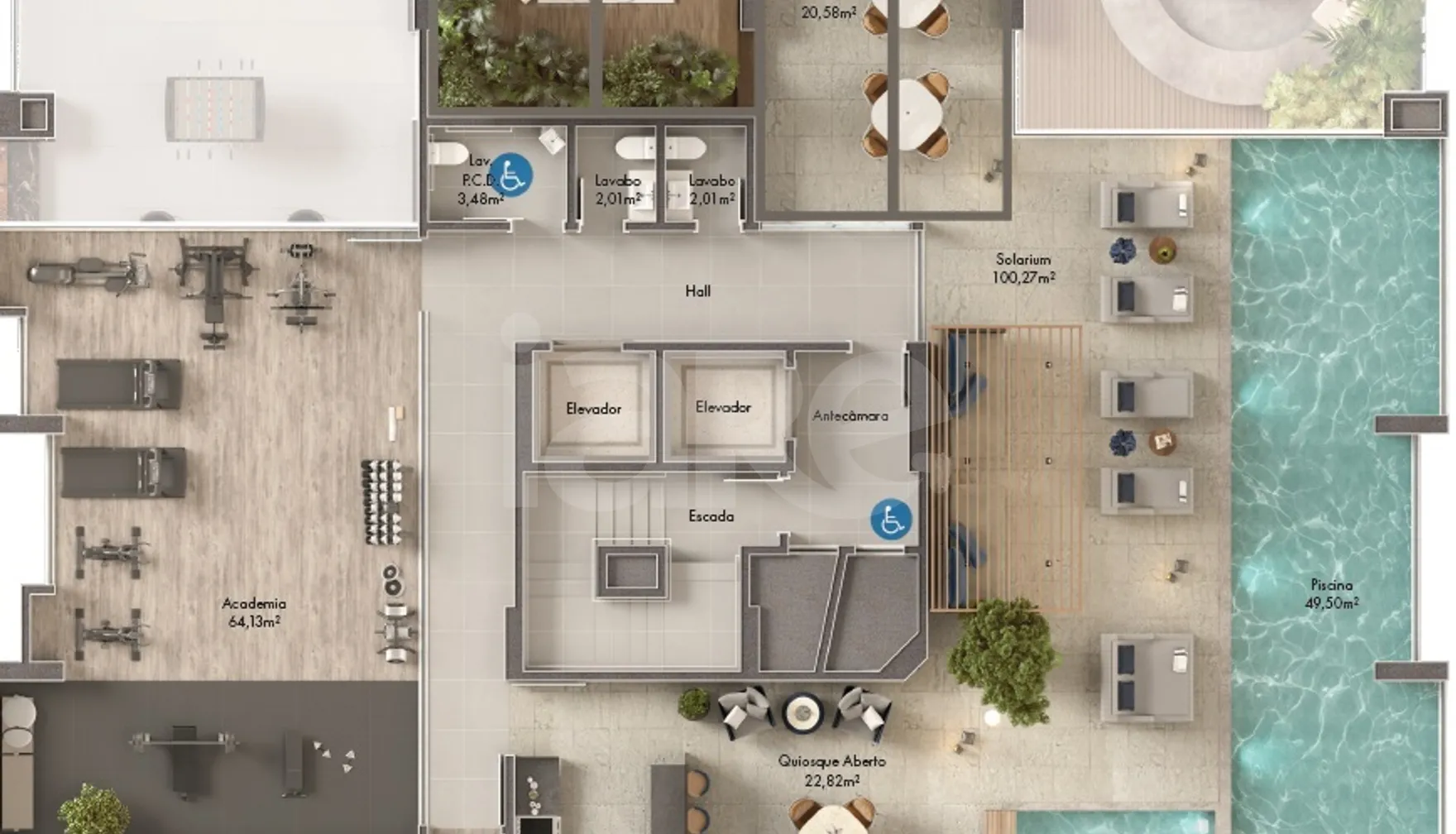 Planta — Pavimento terraço