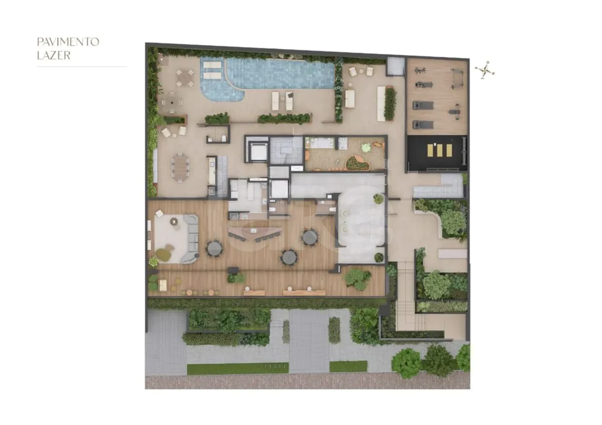 Planta — Pavimento lazer