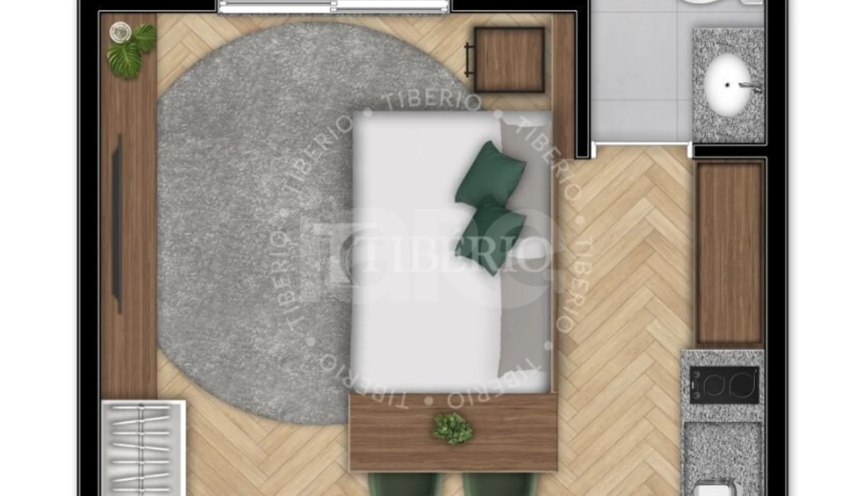 Planta — Studio 29,23 m²