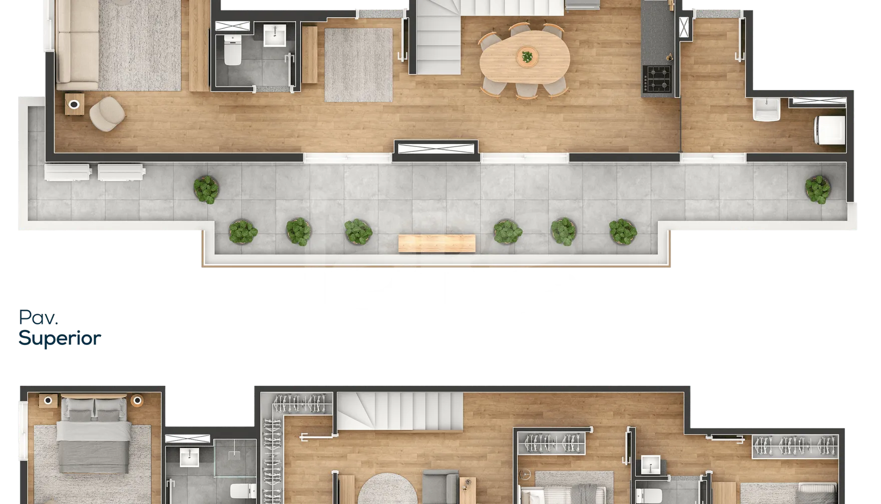 Planta — Cobertura Duplex 142,67 m²
