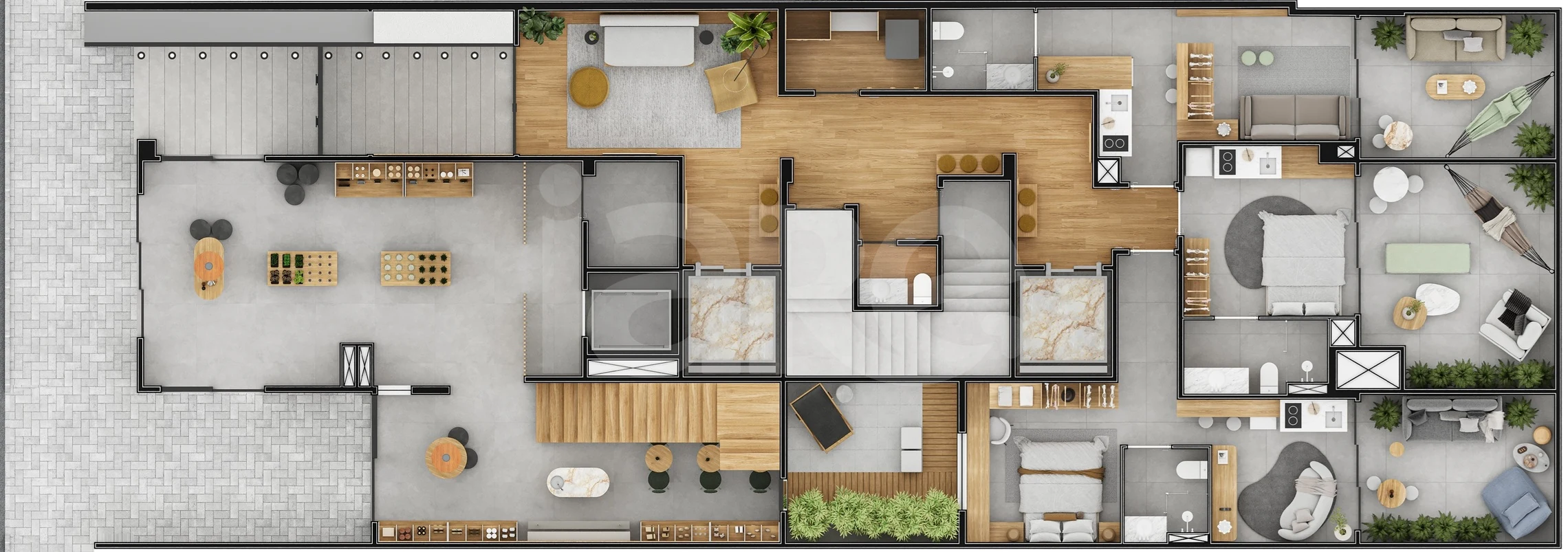Planta — Pavimento térreo 2