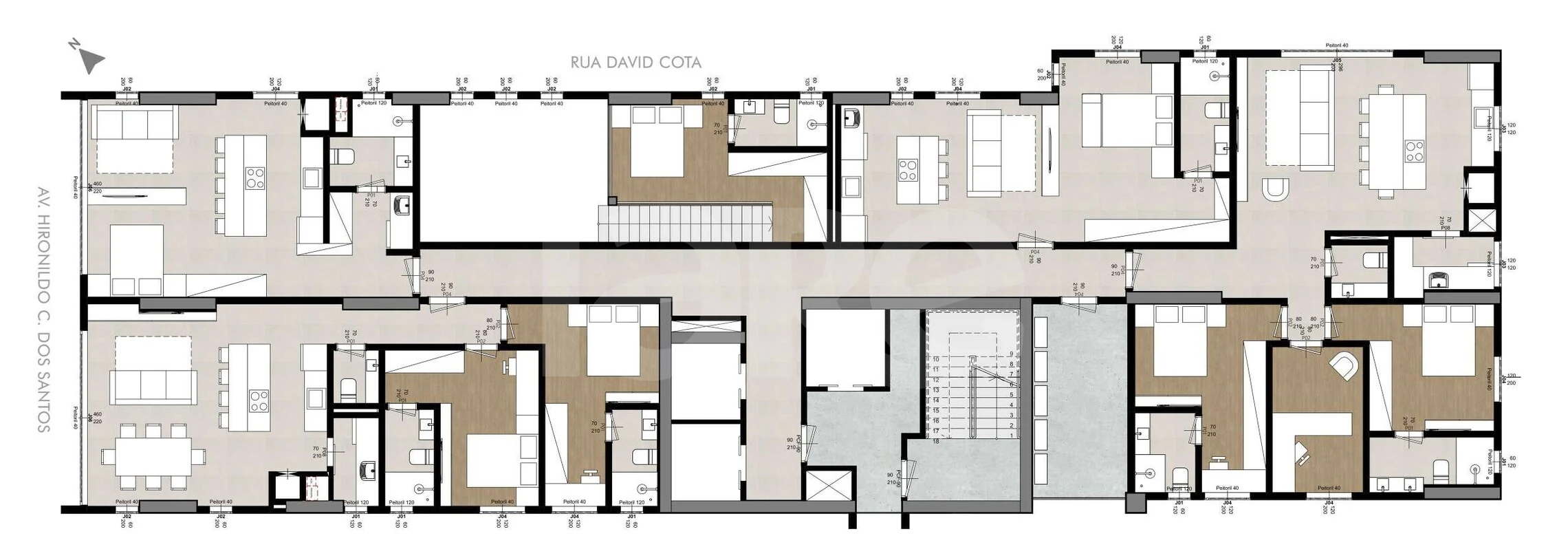 Planta — Pavimento 17