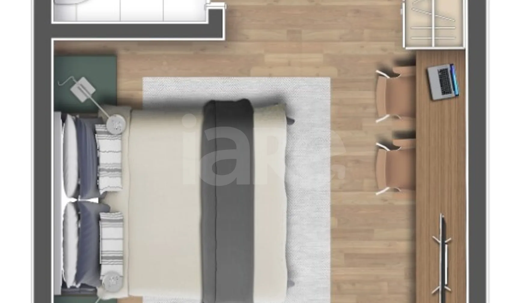 Planta — Garden 24,25 m²