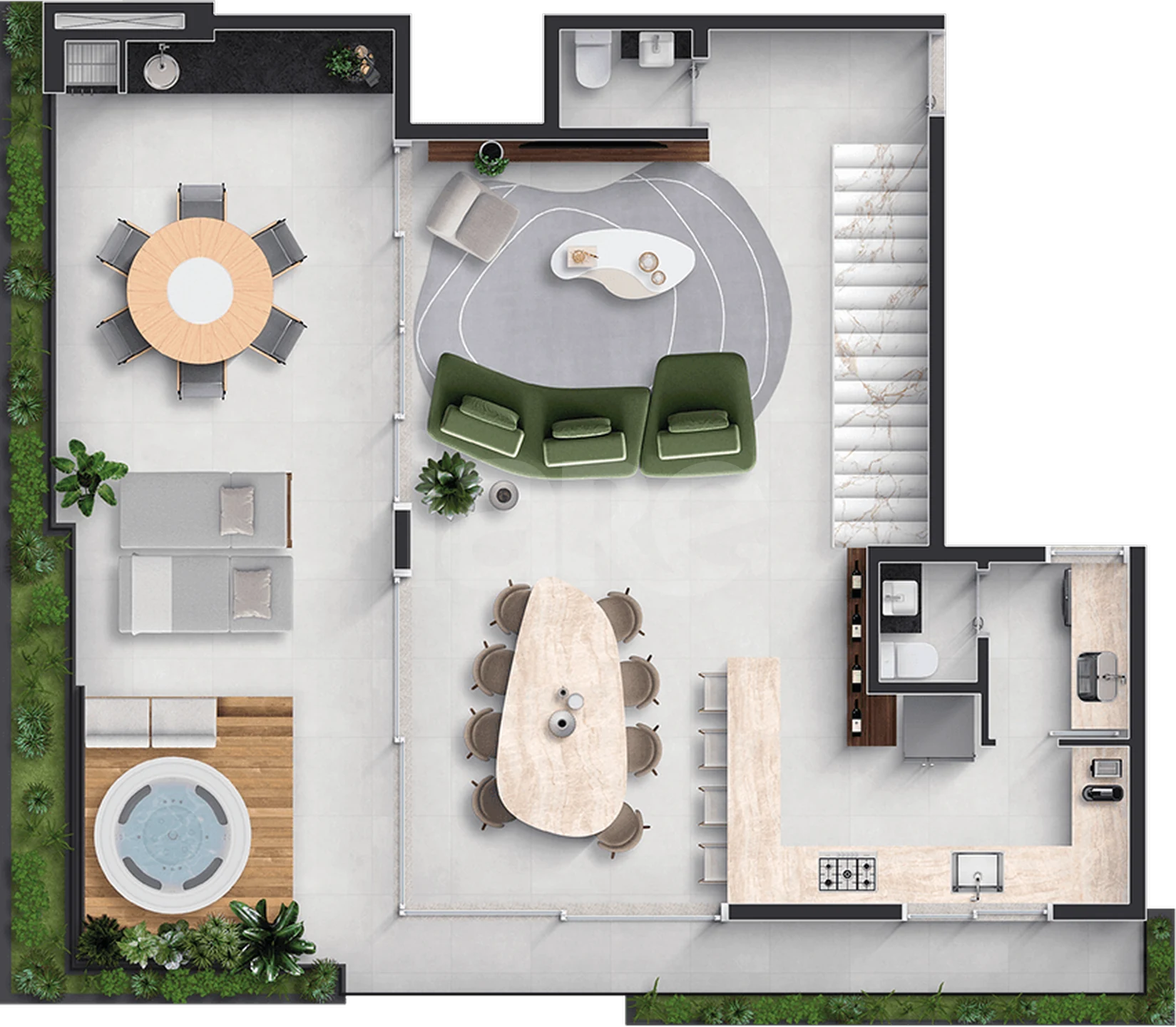 Planta — Garden 165,38 m²