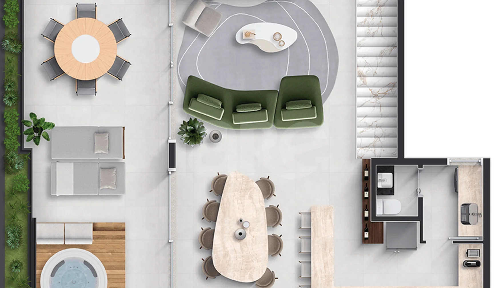 Planta — Garden 165,38 m²