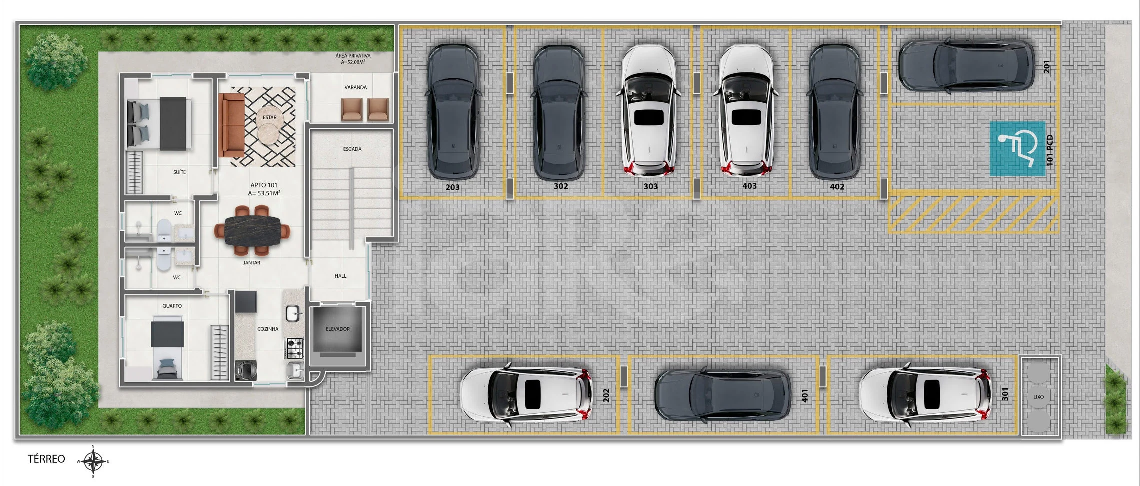 Planta — Pavimento térreo