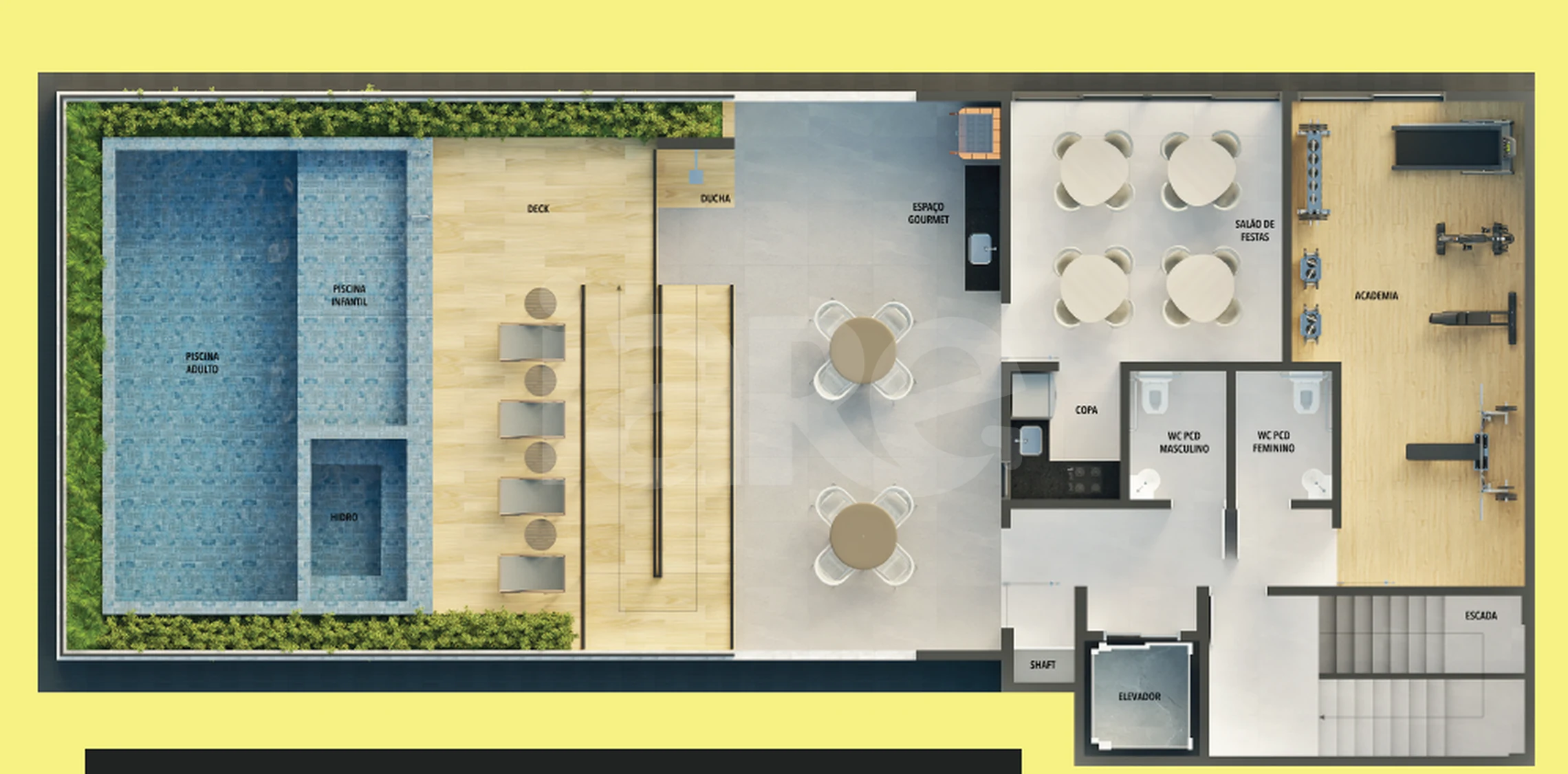 Planta — Pavimento rooftop