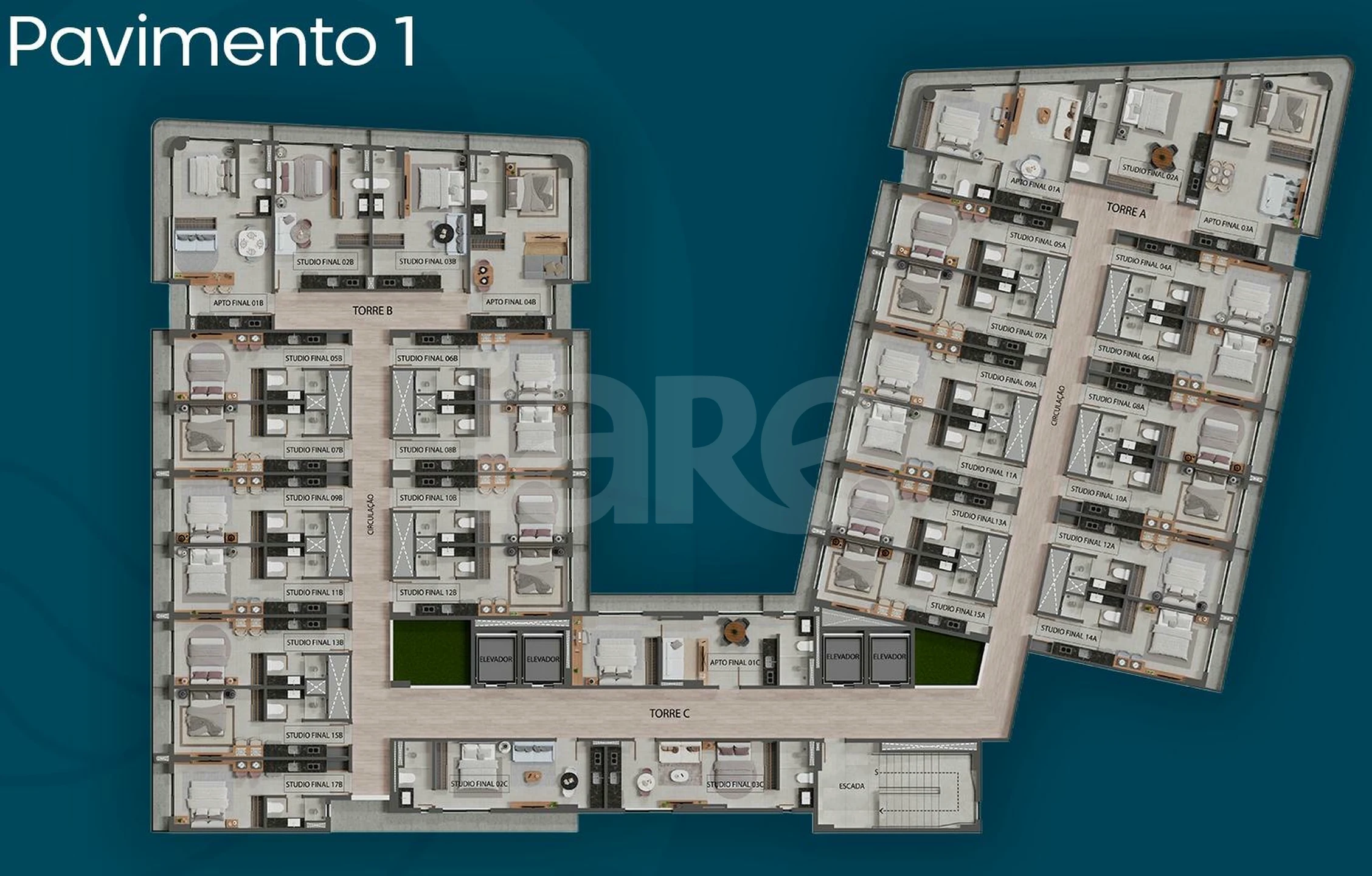 Planta — Pavimento 1