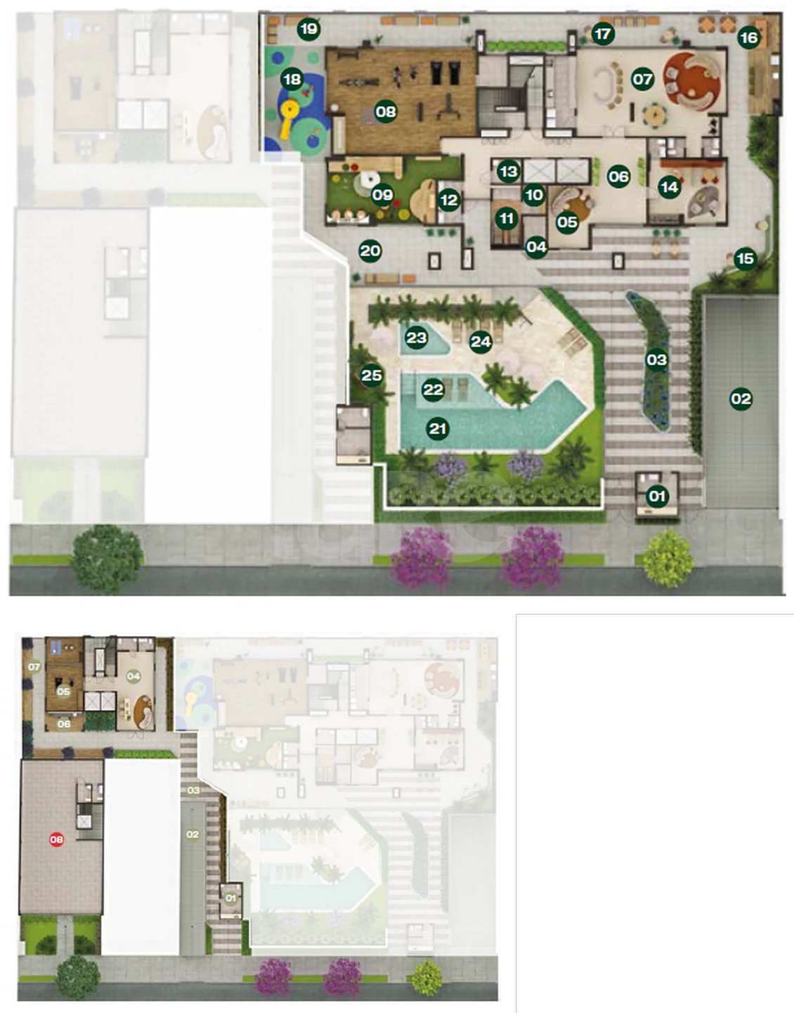 Planta — Pavimento lazer