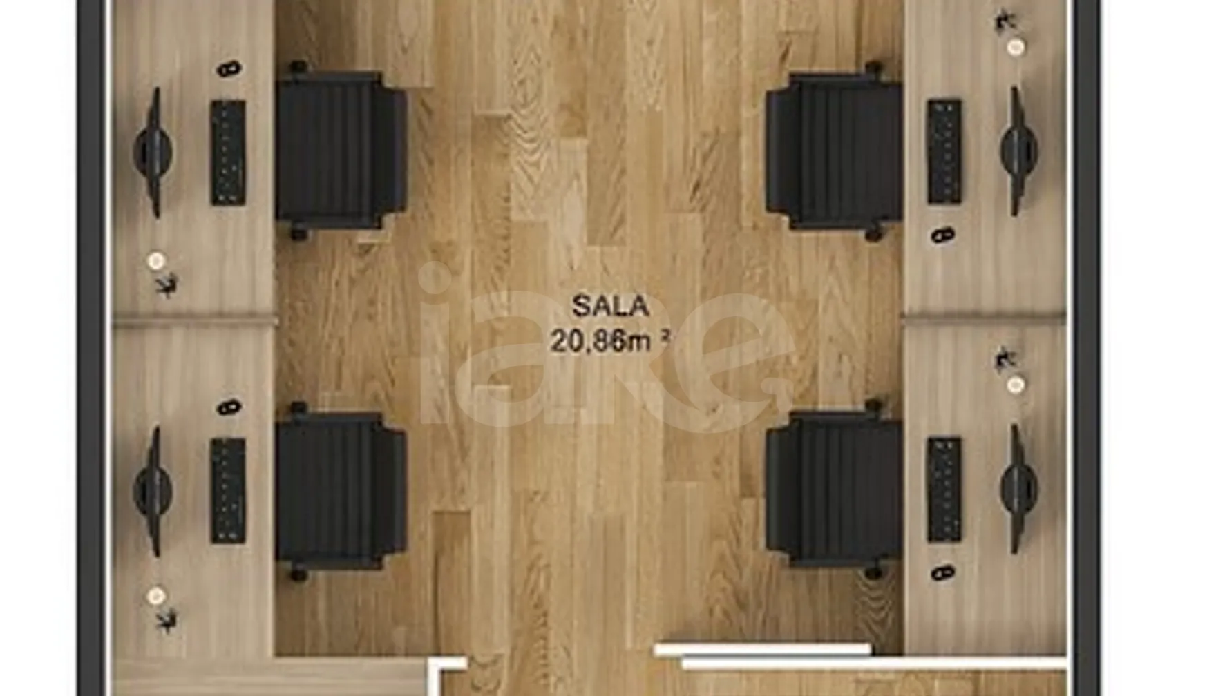 Planta — Sala 27,8 m²