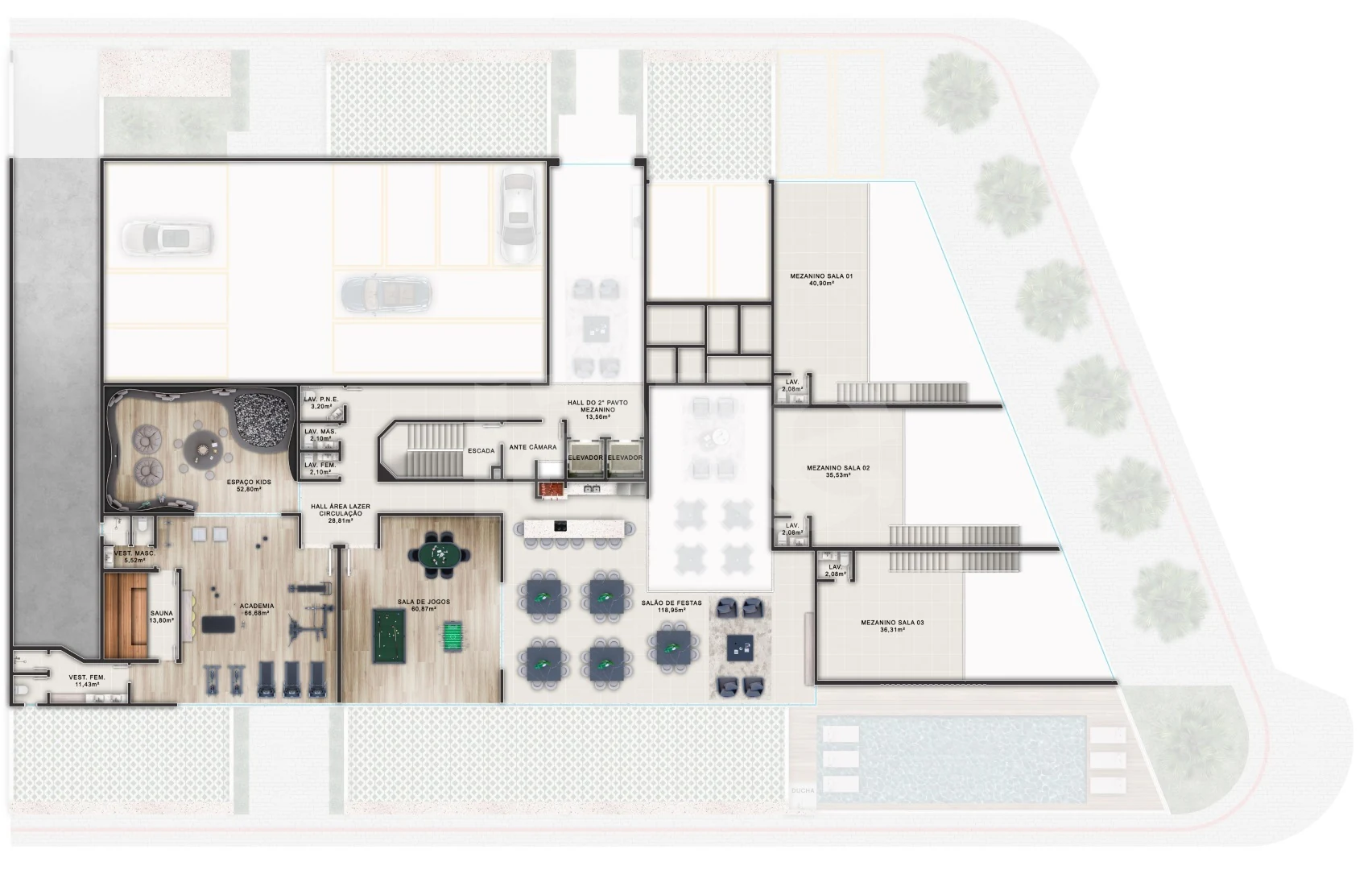 Planta — Pavimento 1