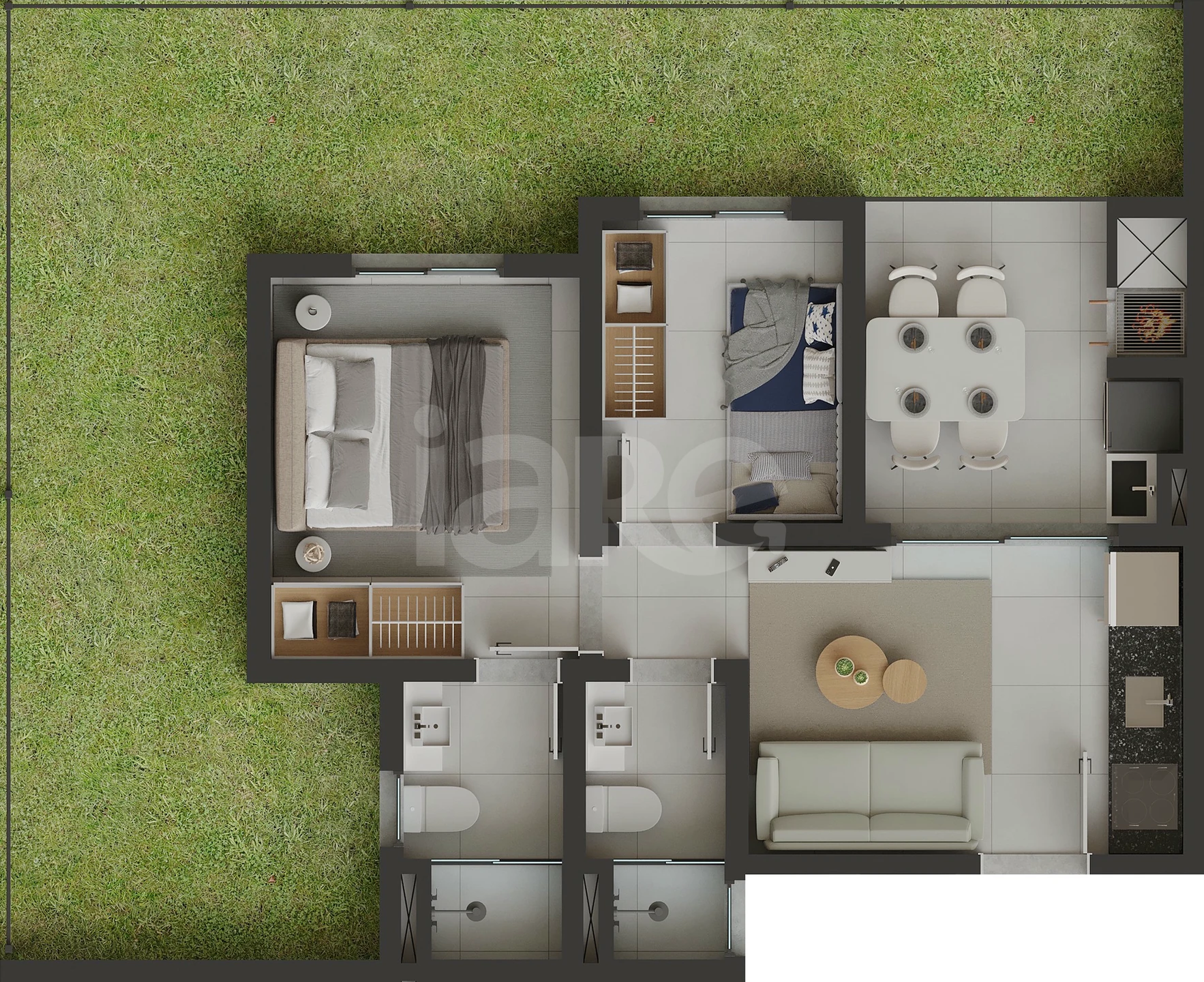 Planta — Apartamento 40,26 m²