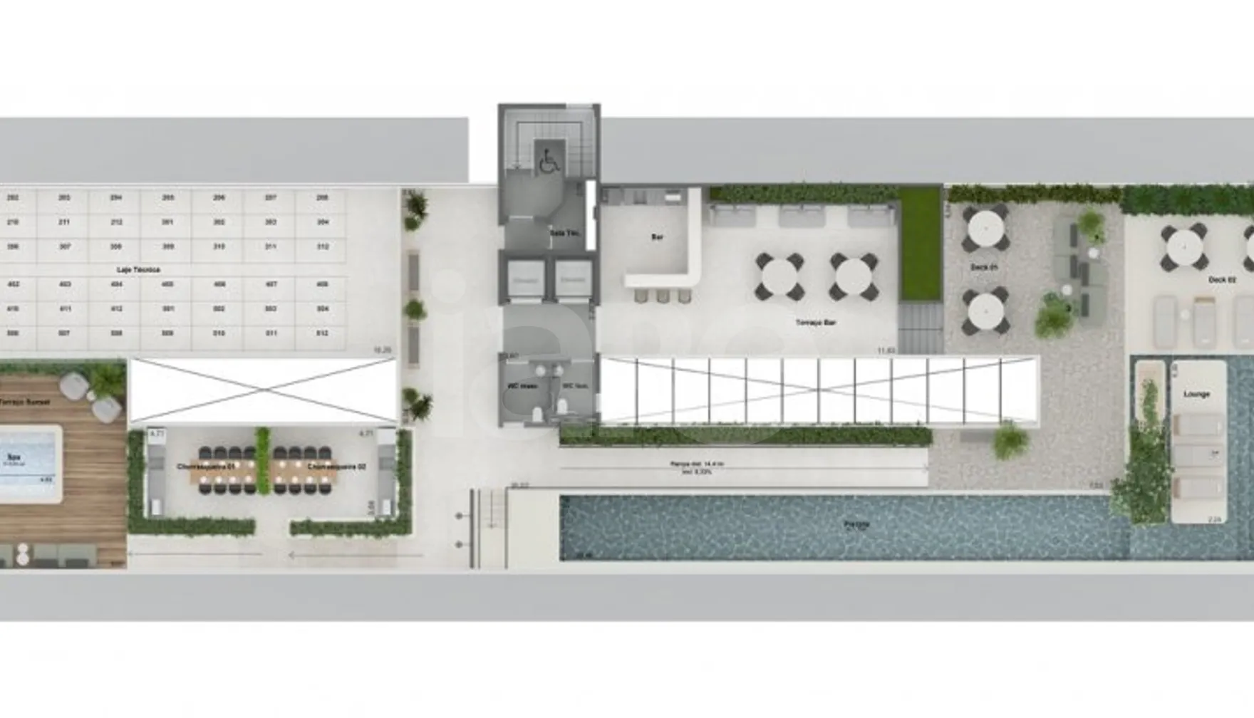 Planta — Pavimento rooftop