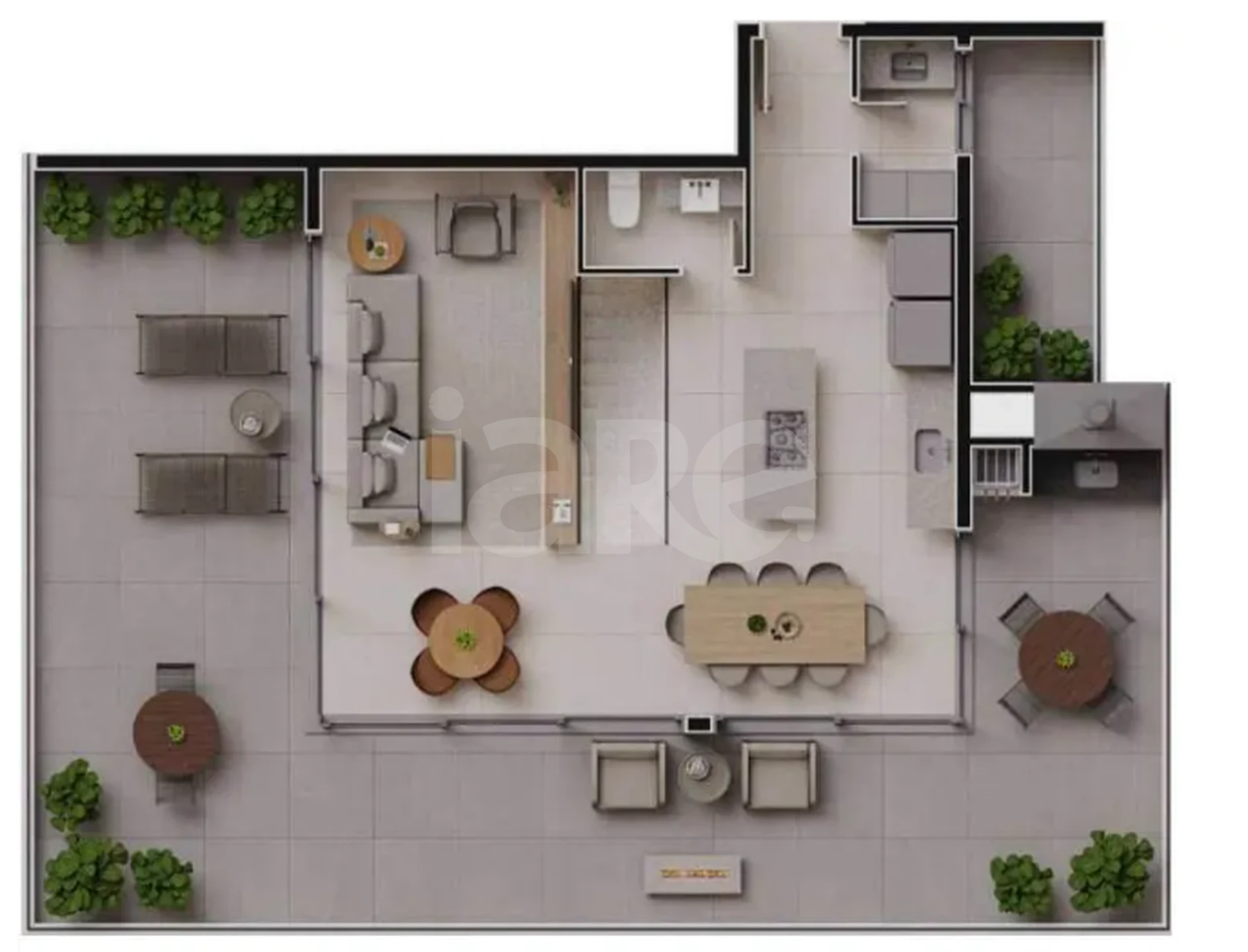 Planta — Cobertura Duplex 208,94 m²