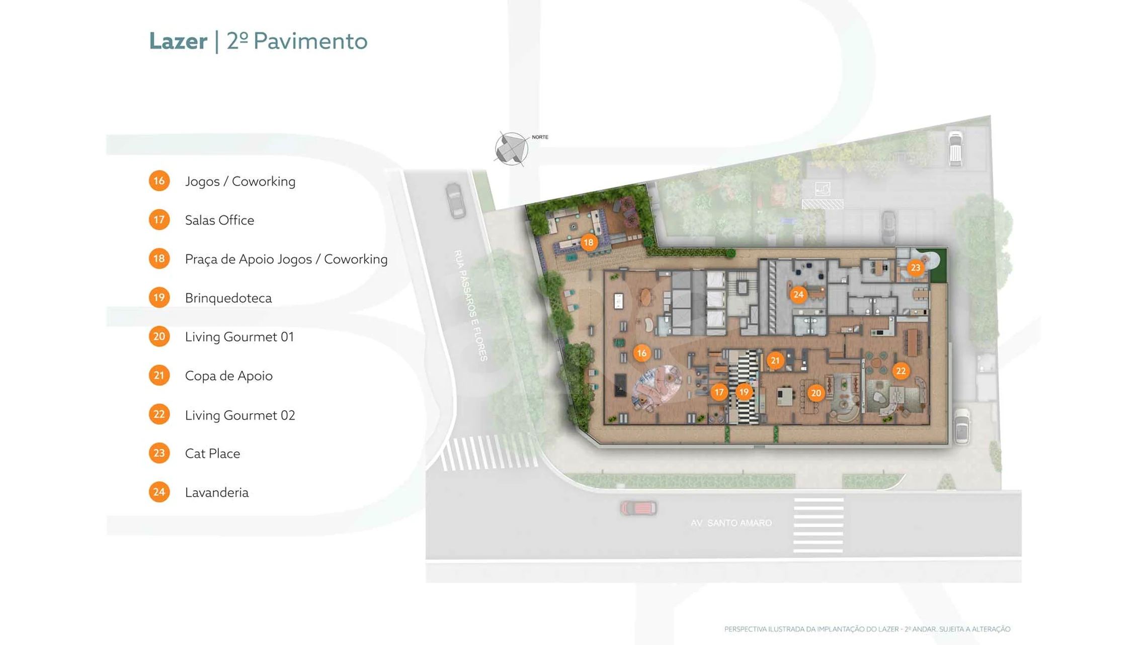 Planta — Implantação Lazer 2º Pavimento 2