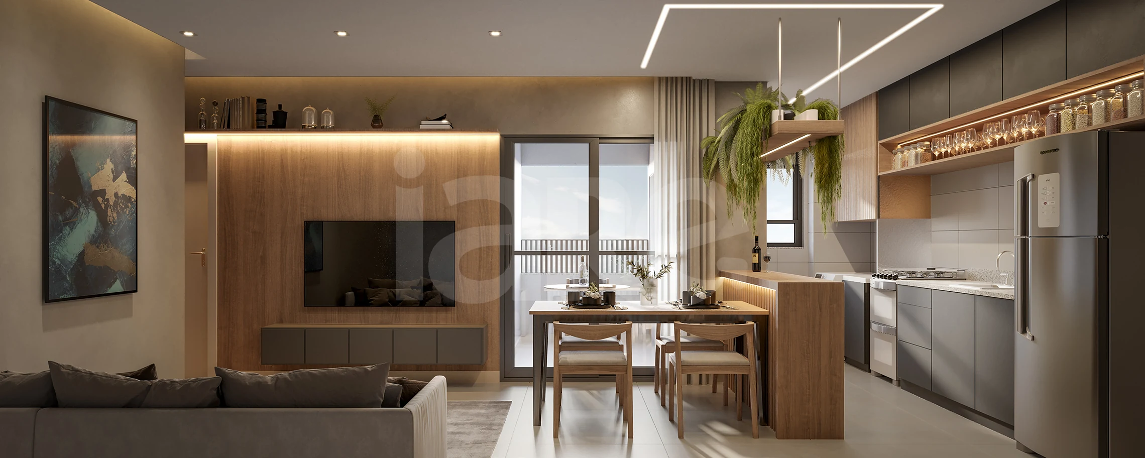 Planta — Apartamento 59,41 m²