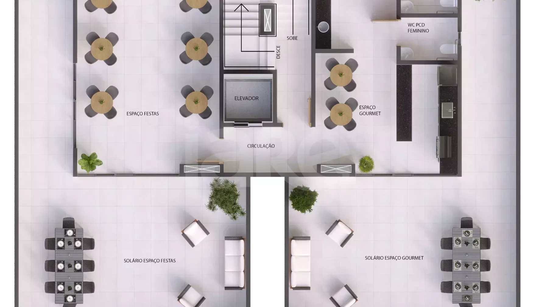 Planta — Pavimento lazer