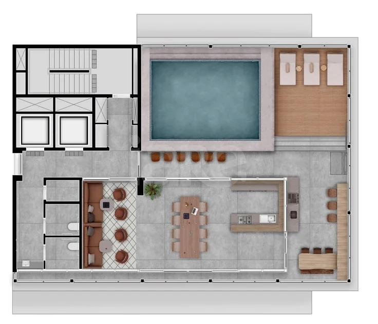 Planta — Pavimento rooftop