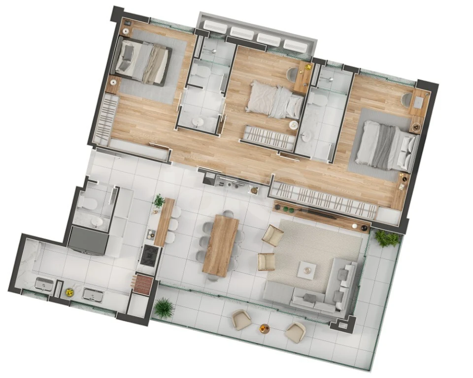 Planta — Apartamento 120,26 m²