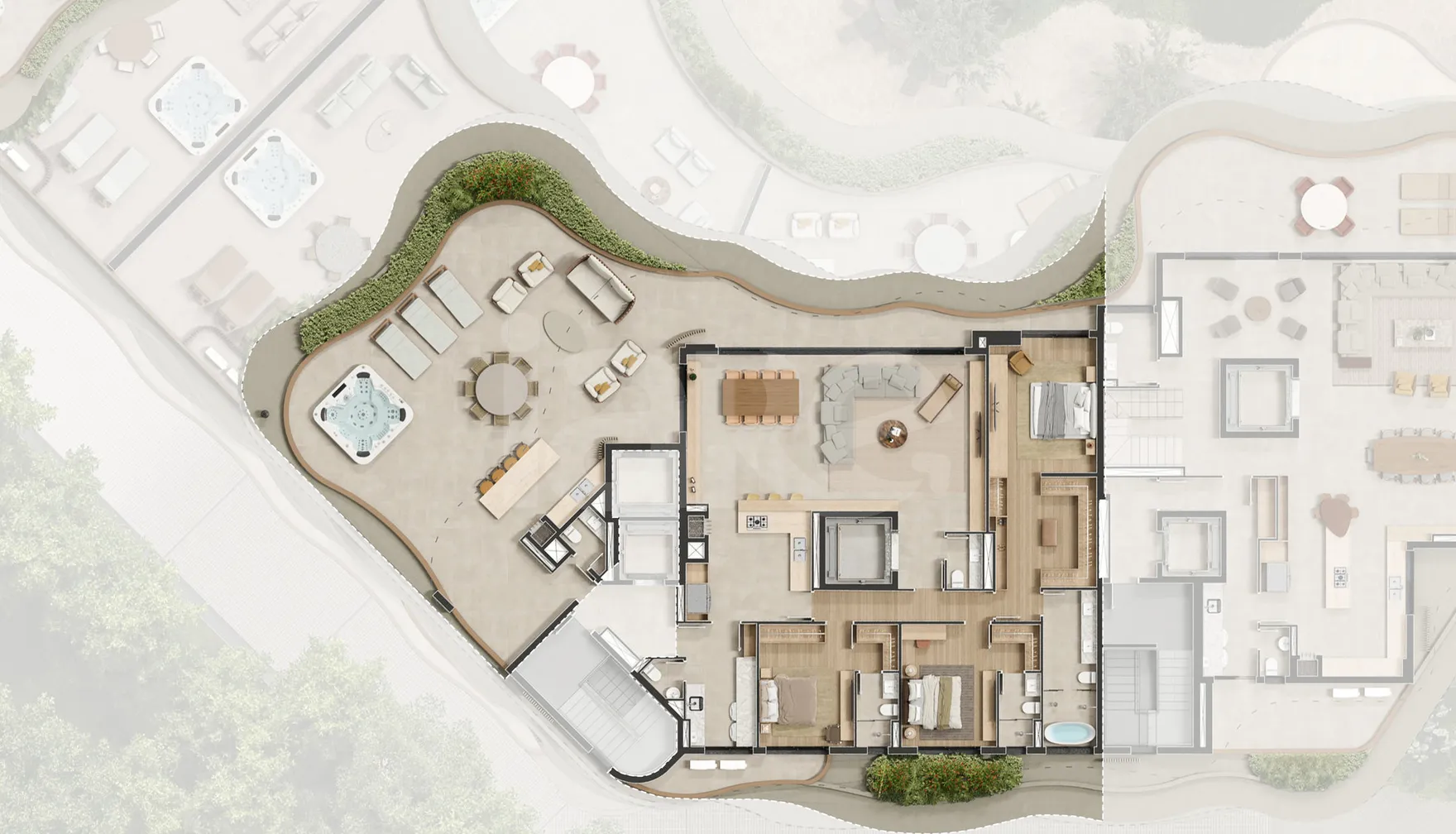 Planta — Cobertura Horizontal 329,14 m²